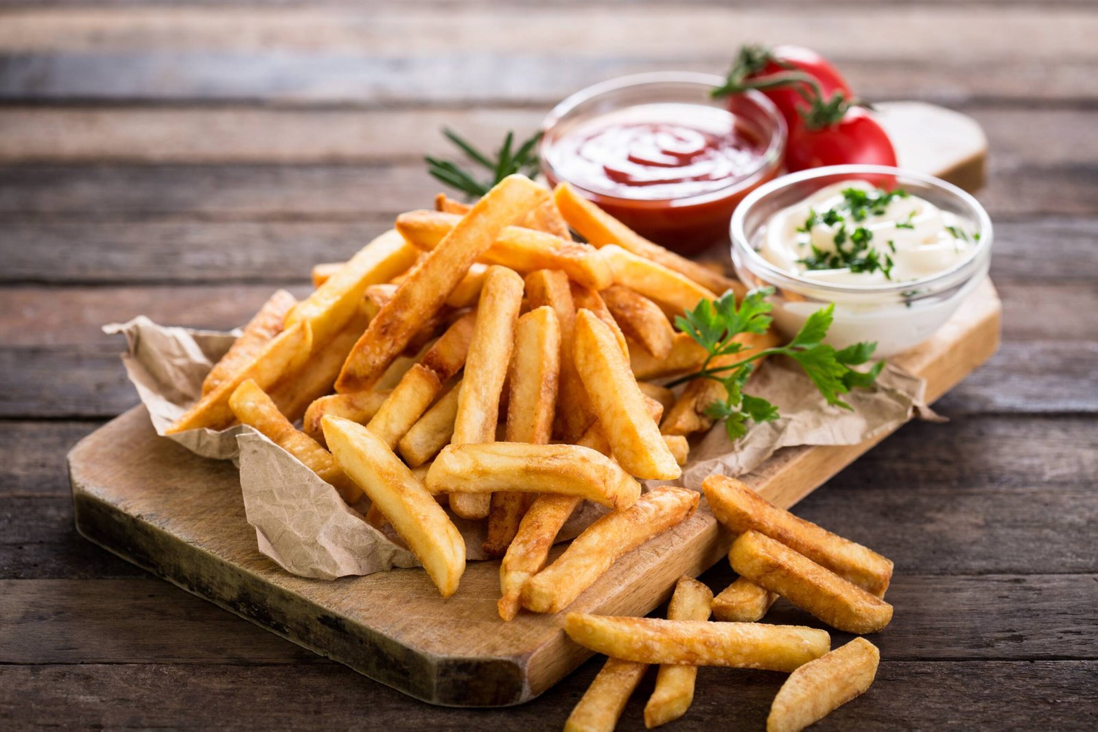 Hot french fries